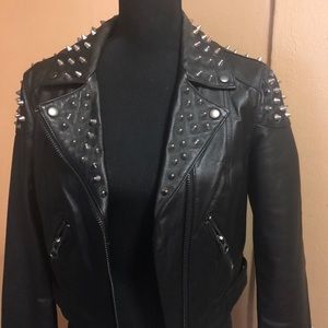 ASOS studded leather jacket